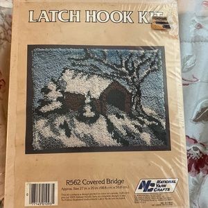 Latch Hook Rug Kit Covered Bridge